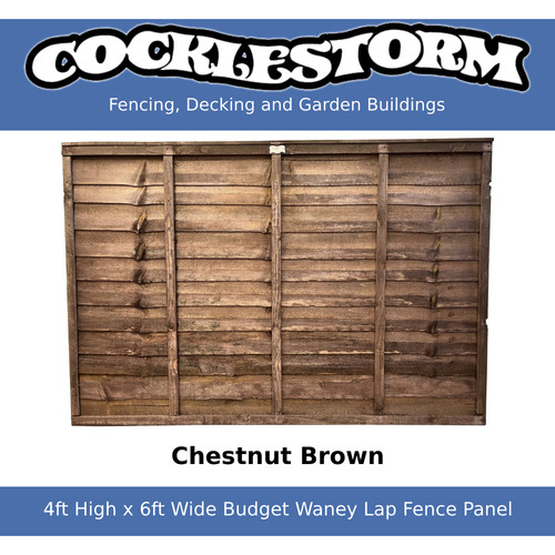 4ft high 6ft wide chestnut - x,