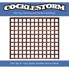 Flat Top 4" Gap Trellis Garden