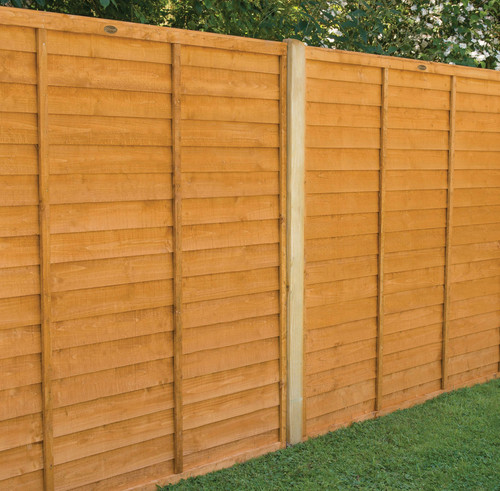 Dip treated overlap fence - overlap,