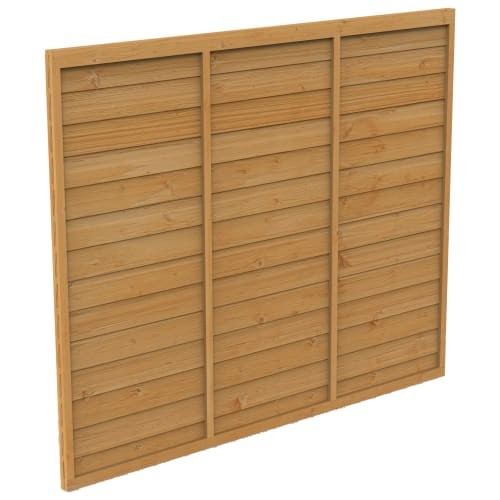 Overlap fence panel 6x5ft - fence,