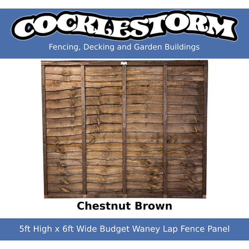 5ft high 6ft wide - x, chestnut