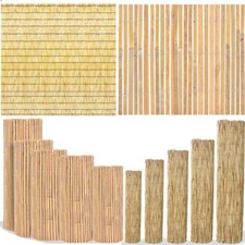 Bamboo Slat Fence Garden Reed