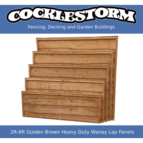 2ft 6ft high golden brown - high,
