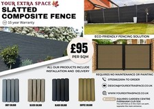 SLATTED COMPOSITE FENCE £95