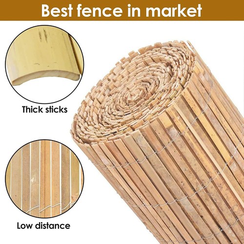 Heavy duty bamboo fence - 4m,